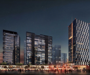 Modern Appearance Of Commercial Building-ID:642668018
