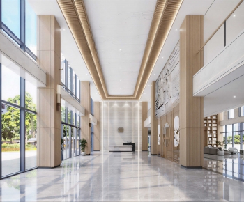 Modern Office Reception Desk-ID:164180049