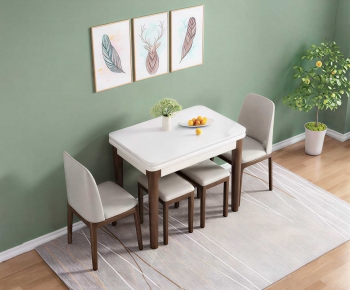 Modern Dining Table And Chairs-ID:937973981