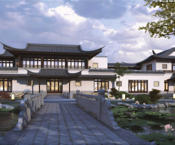 New Chinese Style Double Townhouse-ID:983189114