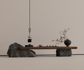 New Chinese Style Tea Tables And Chairs-ID:102617982