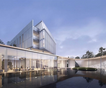 Modern Appearance Of Commercial Building-ID:667181025