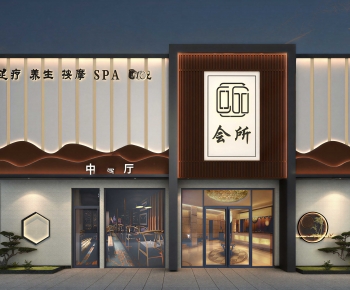 New Chinese Style Facade Element-ID:384655003