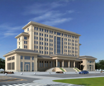 Simple European Style Appearance Of Commercial Building-ID:900903945