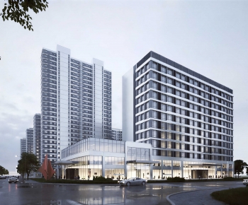 Modern Appearance Of Commercial Building-ID:258549937