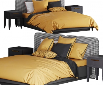 Modern Double Bed-ID:672018054
