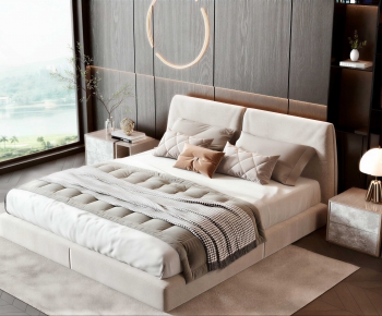 Modern Double Bed-ID:215032105