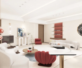 Modern A Living Room-ID:729542976