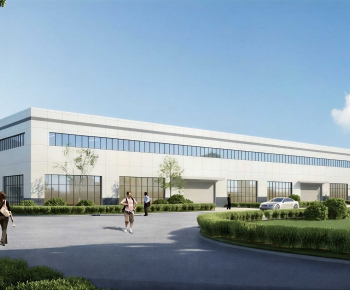 Modern Industrial Building-ID:257795107