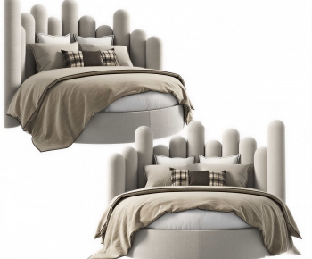 Modern Double Bed-ID:702960514