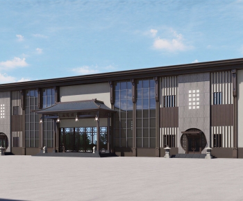 New Chinese Style Facade Element-ID:607166056