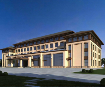 Modern Appearance Of Commercial Building-ID:126405005