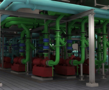Modern Factory Floor/warehouse-ID:982847935