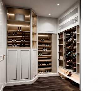 Modern Clothes Storage Area-ID:343746904