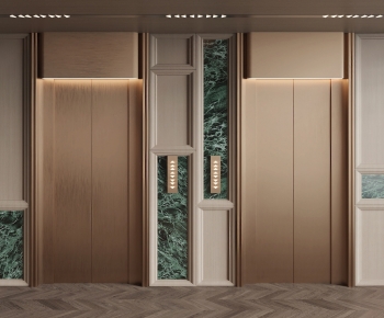 New Chinese Style Office Elevator Hall-ID:375792039