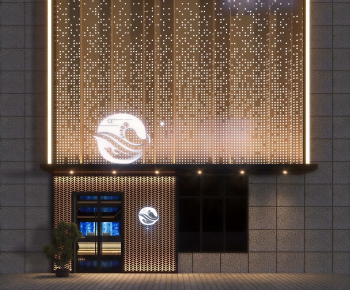 Modern Facade Element-ID:933383947