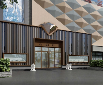 Modern Facade Element-ID:235259584