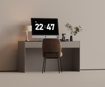 Modern Computer Desk And Chair-ID:879467017