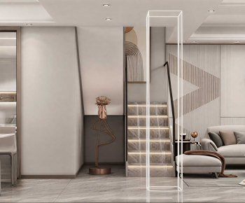 Modern A Living Room-ID:745495088