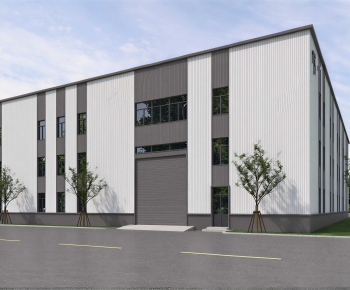 Modern Industrial Building-ID:820324904