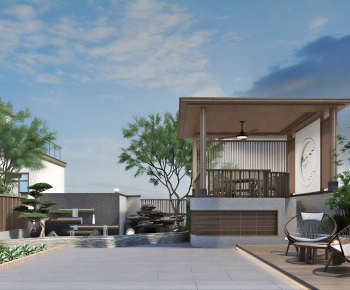 New Chinese Style Courtyard/landscape-ID:286206968
