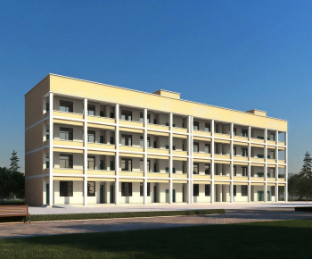 Modern School Building-ID:421206956