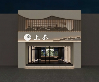 New Chinese Style Facade Element-ID:249509101
