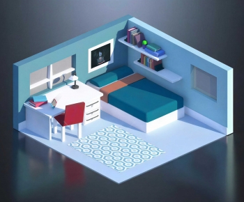 Modern Cartoon House-ID:383292918