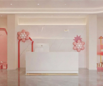Modern Office Reception Desk-ID:877281909