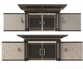 New Chinese Style Facade Element-ID:535598041