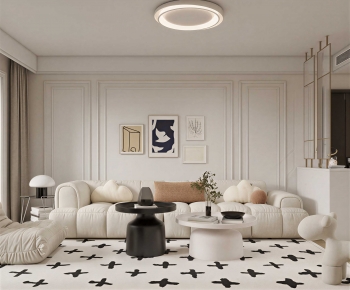 French Style A Living Room-ID:598999989