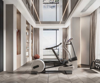 Modern Home Fitness Room-ID:585253953