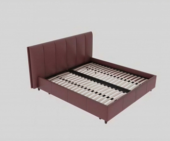 Modern Double Bed-ID:492662913