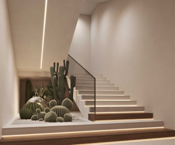 New Chinese Style Stairwell-ID:932178973