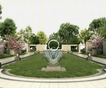 Modern Courtyard/landscape-ID:671876913