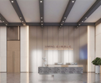 Modern Office Reception Desk-ID:106672053