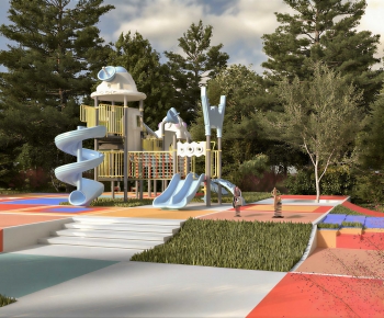 Modern Park Landscape-ID:919213064