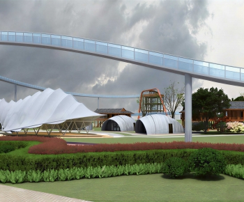 Modern Park Landscape-ID:895306117