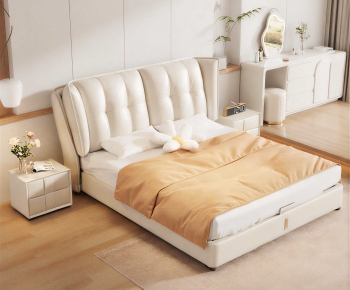 Modern Double Bed-ID:419977902