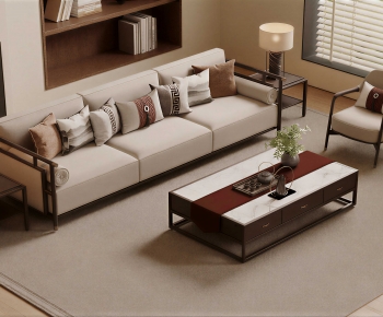 New Chinese Style Sofa Combination-ID:608083013