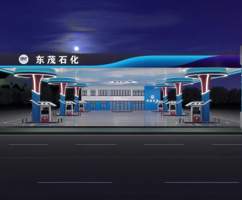 Modern Gas Station-ID:266195069