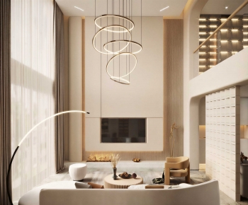 Modern A Living Room-ID:375849963