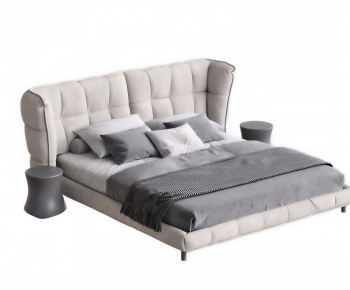 Modern Double Bed-ID:538177013