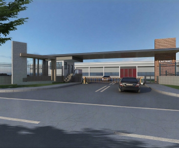 Modern Appearance Of Commercial Building-ID:545748954