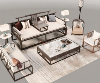 New Chinese Style Sofa Combination-ID:539573919