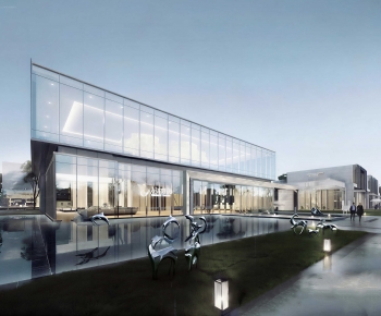 Modern Appearance Of Commercial Building-ID:726993081