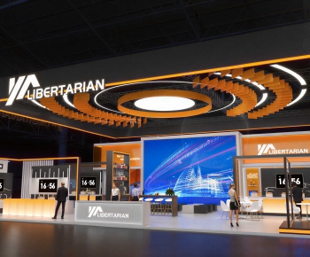 Modern Exhibition Hall-ID:483422042