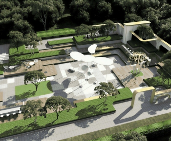 Modern Architectural Bird's-eye View Planning-ID:583457958