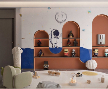 Modern Children's Room Activity Room-ID:364521982
