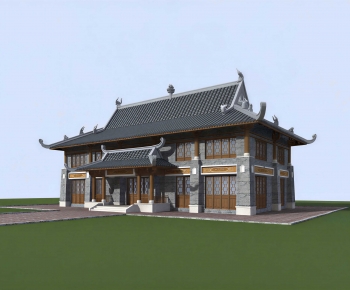 Chinese Style Ancient Architectural Buildings-ID:818526981